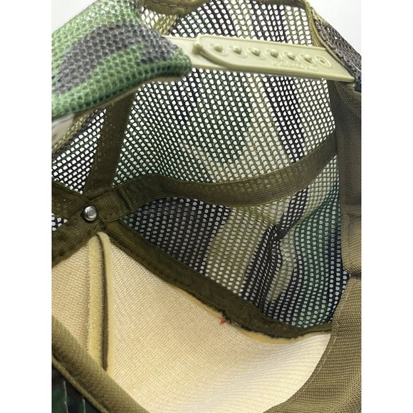 Vintage Mash 1990 Camo Snapback Hat Sportscap Brand Made In Taiwan - Picture 6 of 7